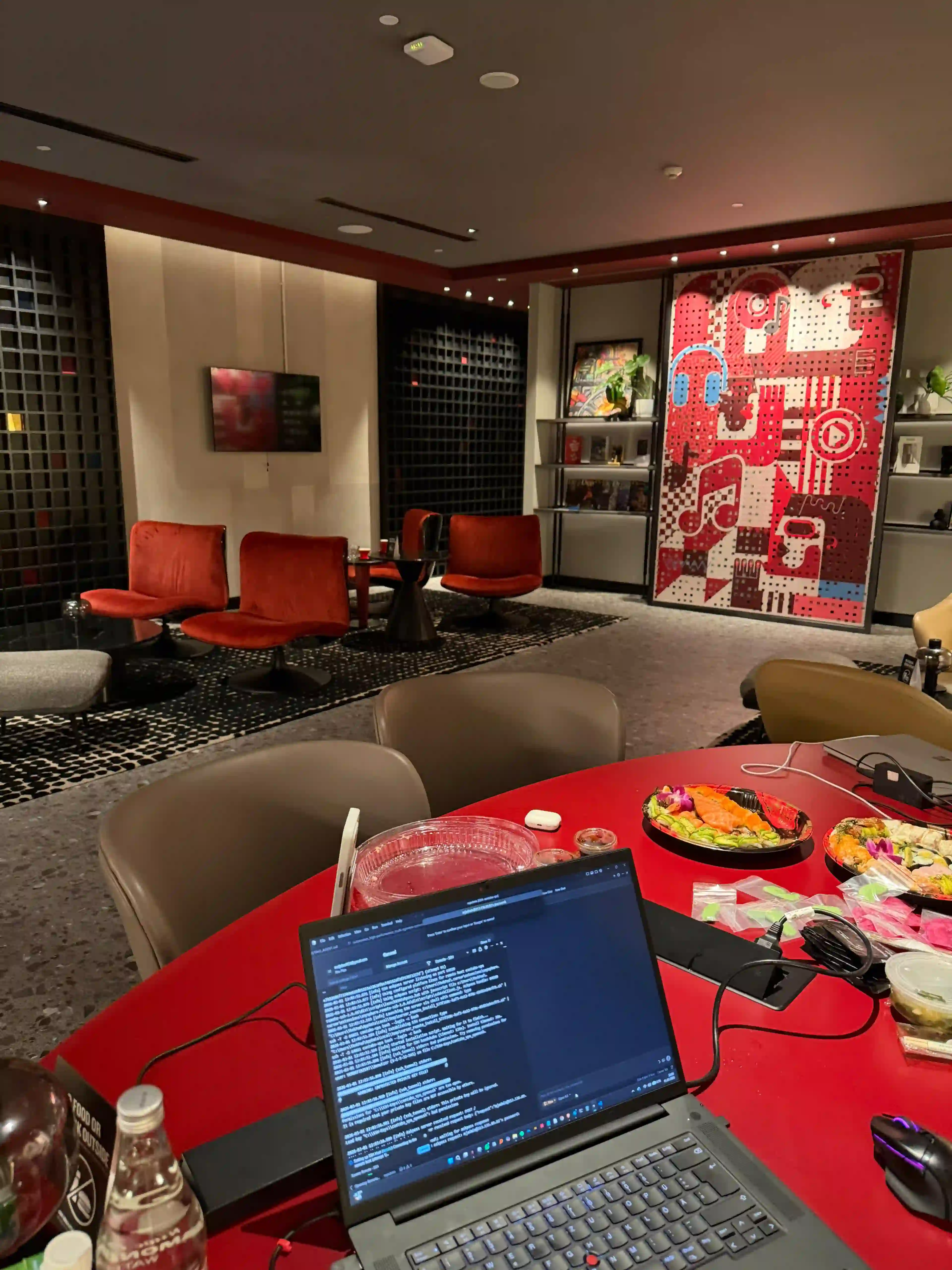 Desert path with buildings