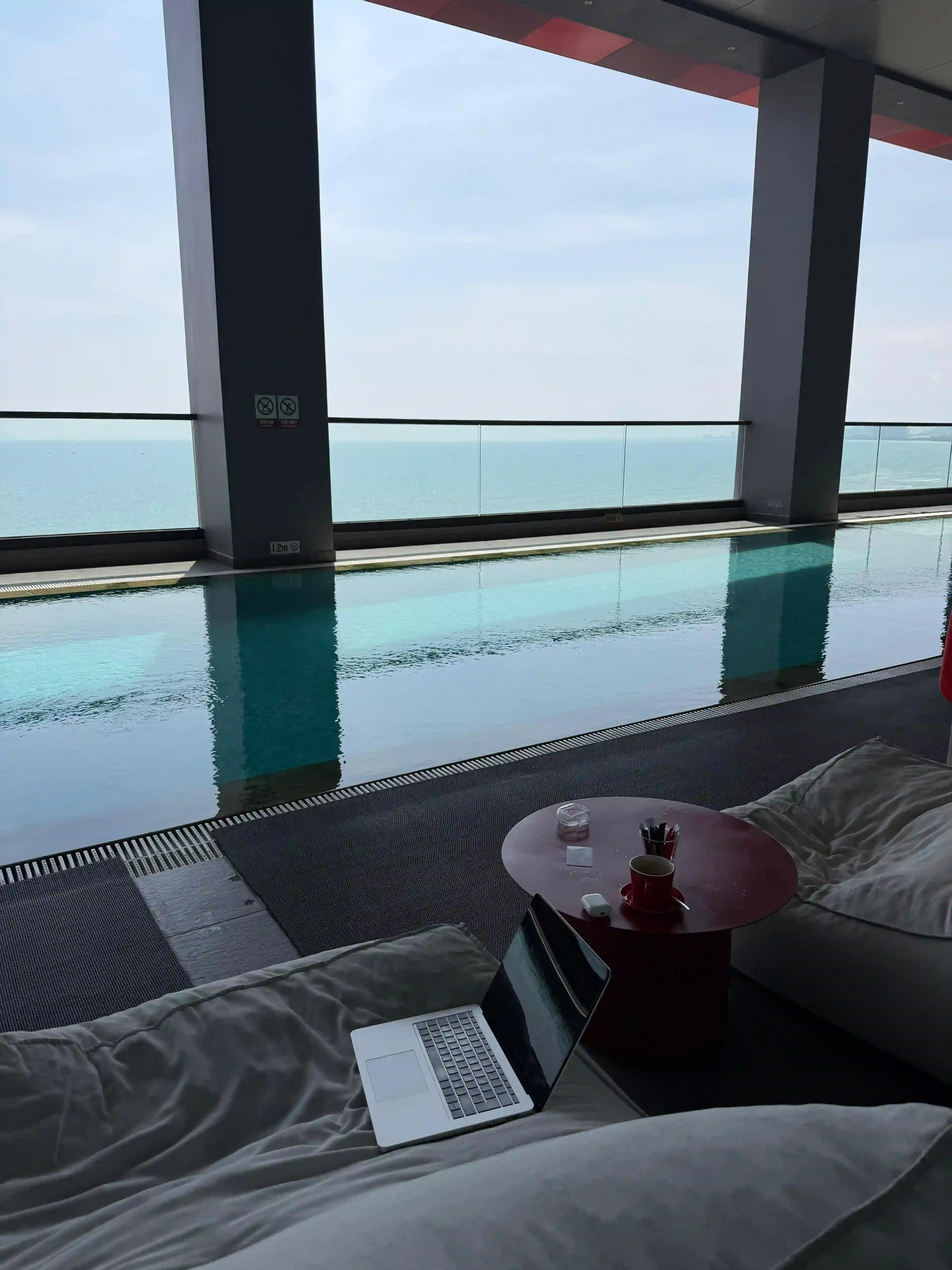 Desert path with buildings